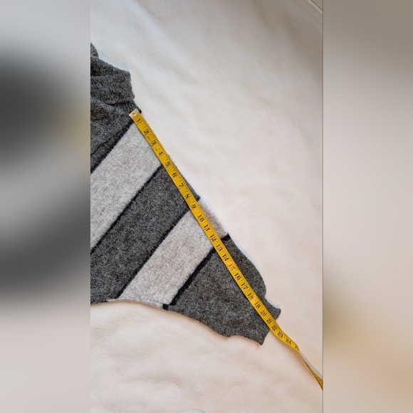 Vintage Elegant Women's Sweater Striped 80s 90s Dolman Sleeve Size S - Picture 9 of 16